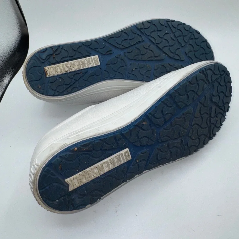 Birkenstock QO 500 NL White Leather Safety Slip Resistant Shoes‎ Work M6 L8 EU39